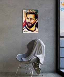 Bigsmall_cc Footballer Printed Wooden Poster