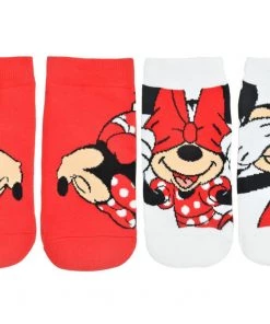 Balenzia Mickey Mouse & Mini Mouse Socks - Pack Of 2 All Of It