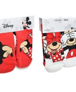 Balenzia Mickey Mouse & Mini Mouse Socks - Pack Of 2 All Of It