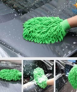 Akshay Mumbai Importer Microfiber Wash Mitt Gloves - Set Of 2