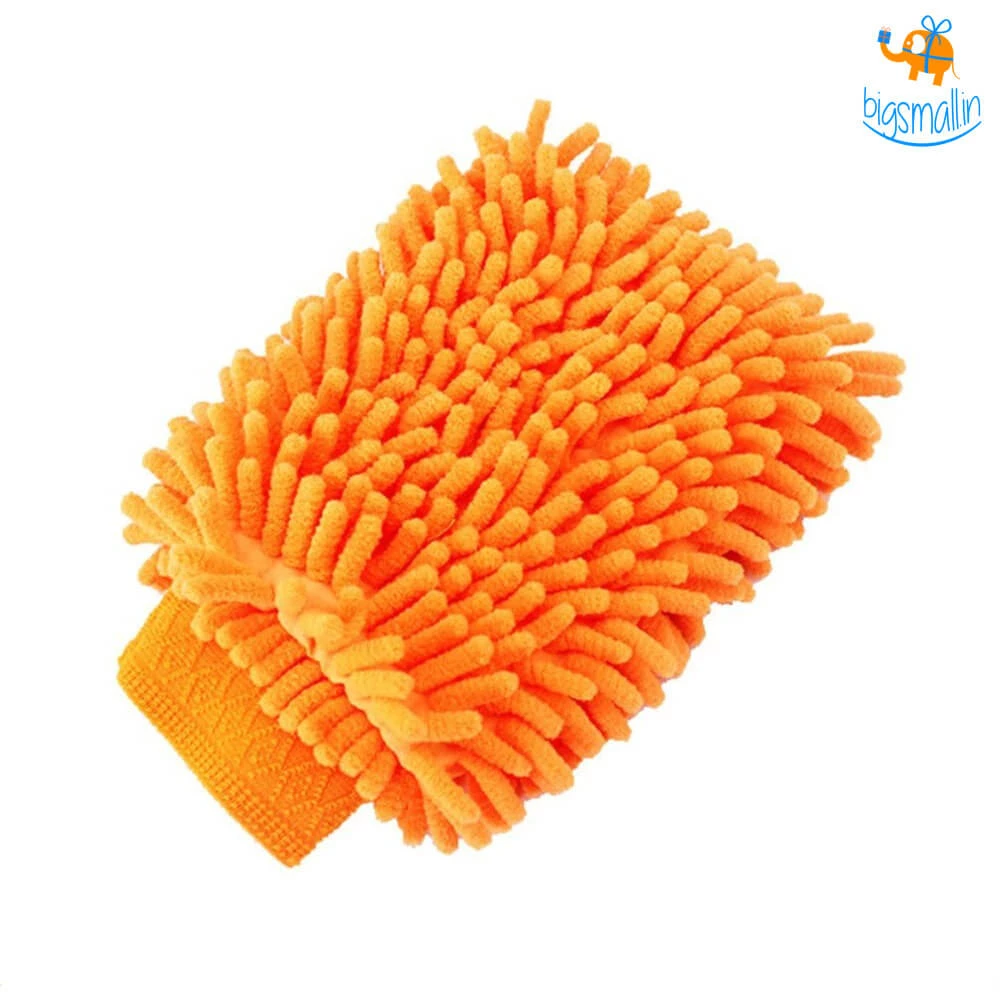 Akshay Mumbai Importer Microfiber Wash Mitt Gloves - Set Of 2