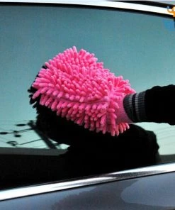 Akshay Mumbai Importer Microfiber Wash Mitt Gloves - Set Of 2