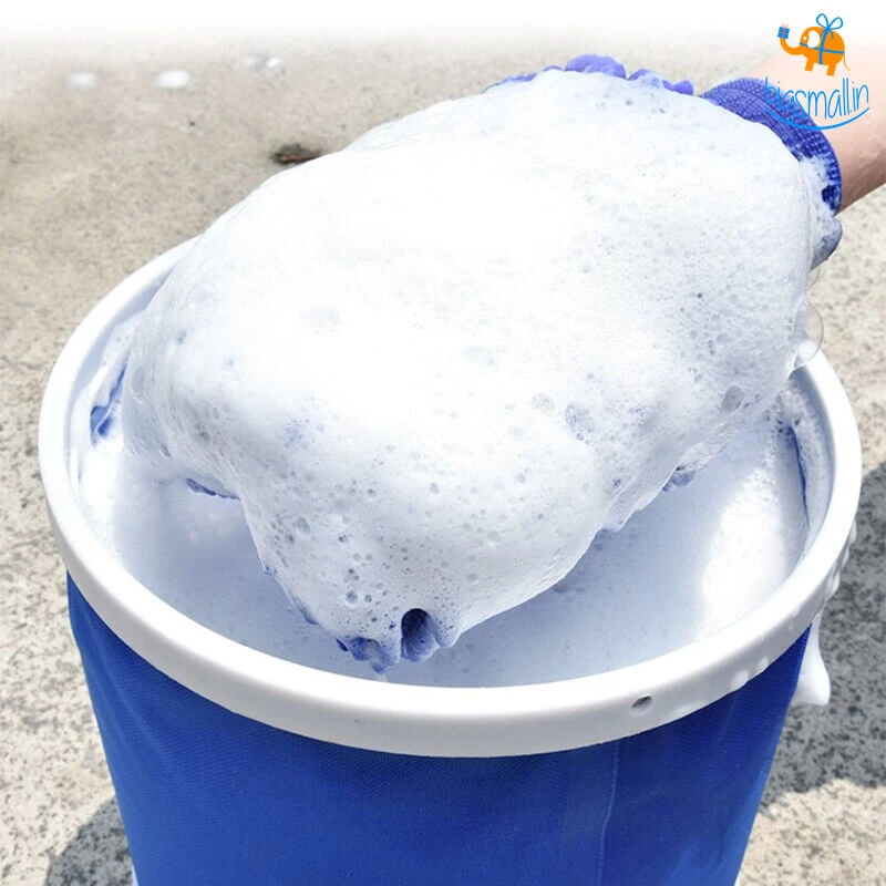 Akshay Mumbai Importer Microfiber Wash Mitt Gloves - Set Of 2