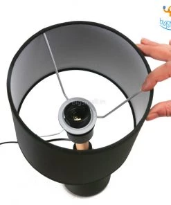 AmyLi Father's Day Minimal Bedside Lamp With Shade