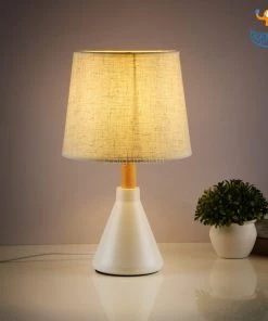 AmyLi Father's Day Minimal Bedside Lamp With Shade