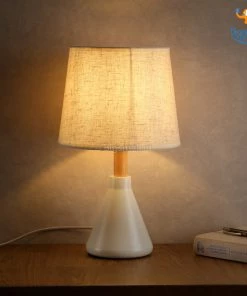 AmyLi Father's Day Minimal Bedside Lamp With Shade