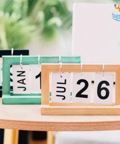 Bigsmall_hmk Minimalistic Wooden Table Calendar Corporate