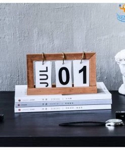 Bigsmall_hmk Minimalistic Wooden Table Calendar Corporate