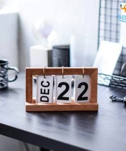 Bigsmall_hmk Minimalistic Wooden Table Calendar Corporate