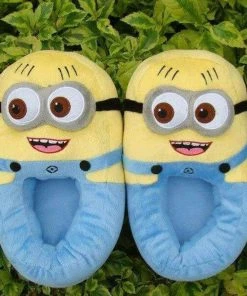 Big Daddy All Of It Minion Plush Slippers