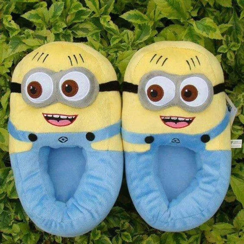 Big Daddy All Of It Minion Plush Slippers