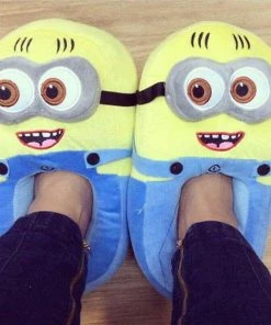 Big Daddy All Of It Minion Plush Slippers