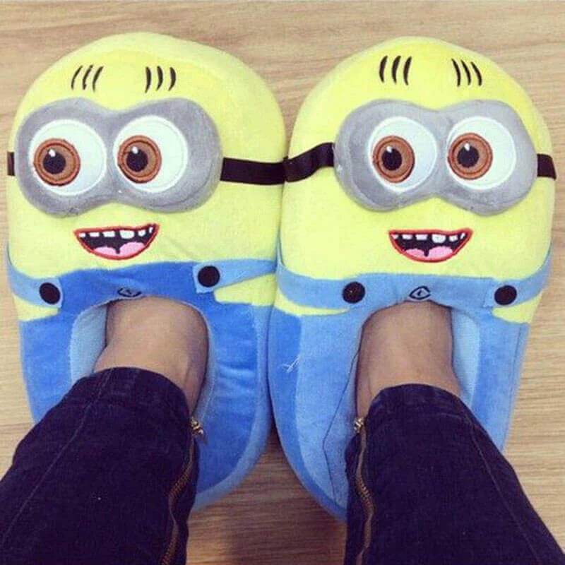 Big Daddy All Of It Minion Plush Slippers