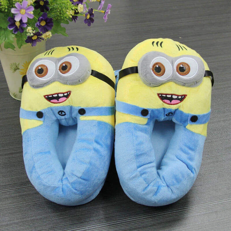 Big Daddy All Of It Minion Plush Slippers
