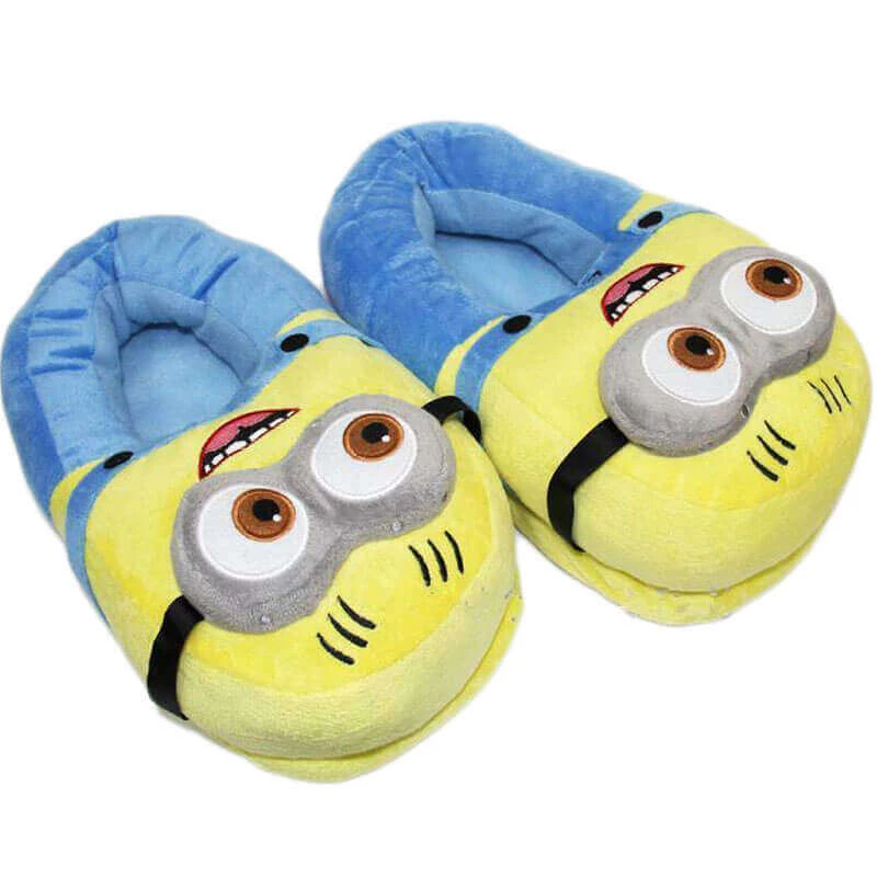 Big Daddy All Of It Minion Plush Slippers