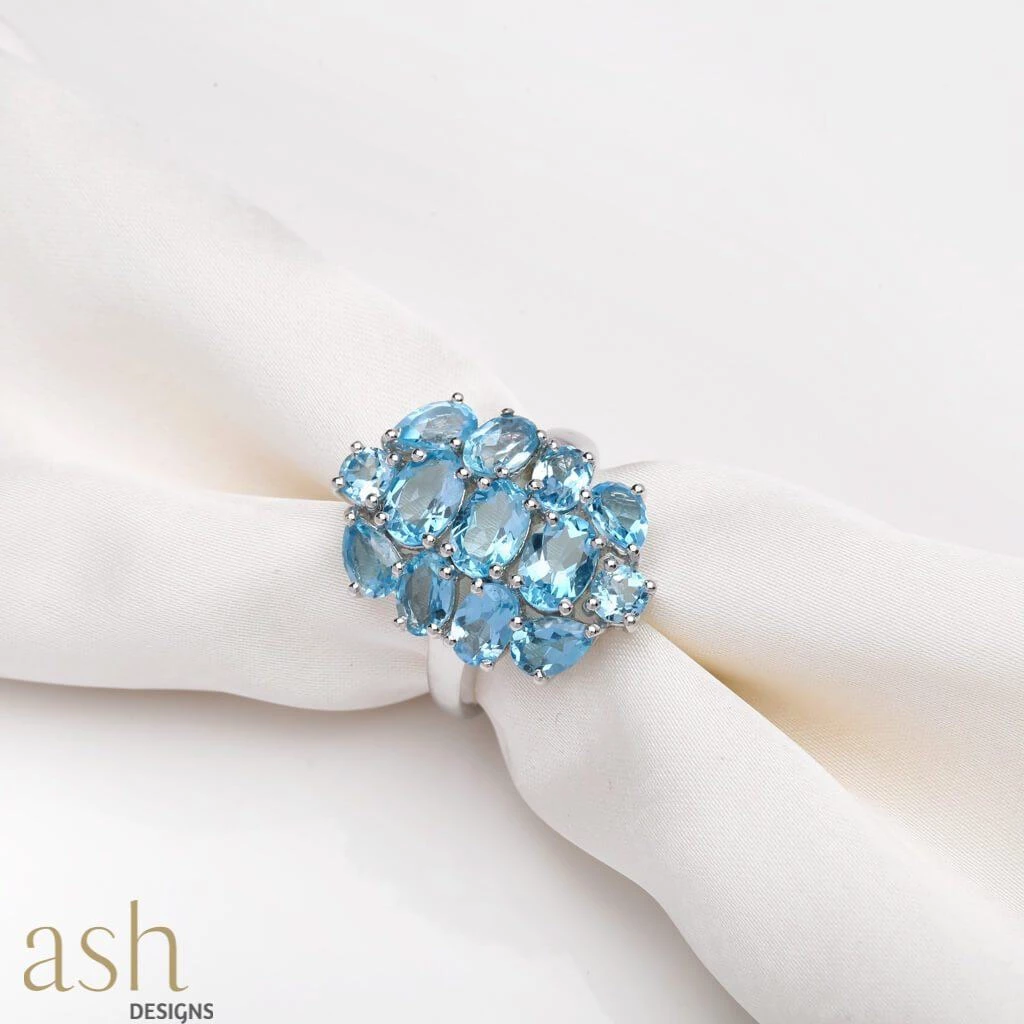 Ash Designs Mirissa Blue Topaz Gemstone Ring All Of It