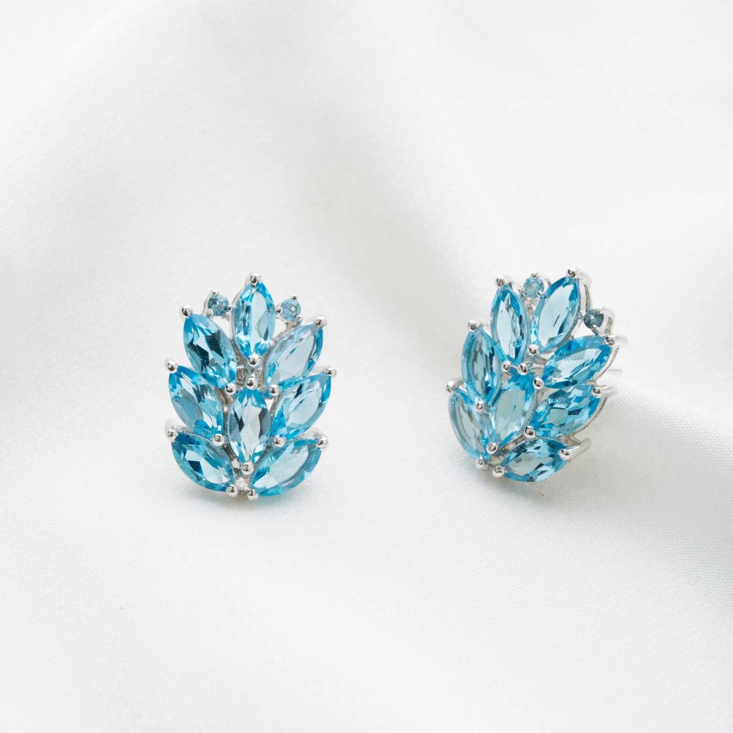 Ash Designs Mirissa Blue Semi-Precious Stud Earrings