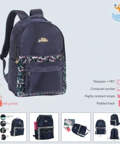 Linc Pen Duo Sequins Navy Backpack