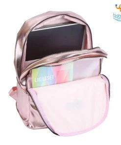 Linc Pen Metallic Pink Casual Backpack