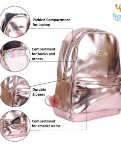 Linc Pen Metallic Pink Casual Backpack