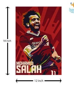 Bigsmall_cc Footballer Printed Wooden Poster