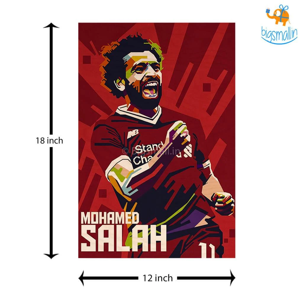 Bigsmall_cc Footballer Printed Wooden Poster