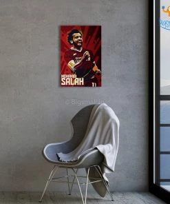 Bigsmall_cc Footballer Printed Wooden Poster