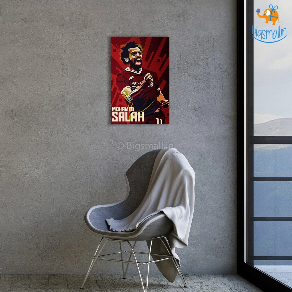Bigsmall_cc Footballer Printed Wooden Poster