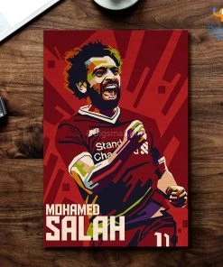 Bigsmall_cc Footballer Printed Wooden Poster