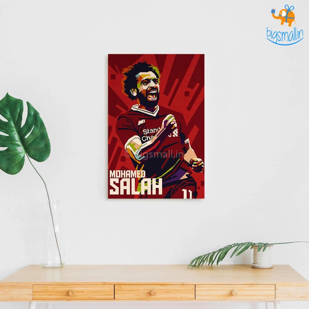 Bigsmall_cc Footballer Printed Wooden Poster