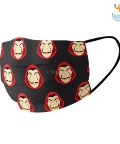 SoxyToes Money Heist Printed Cotton Mask With Filter