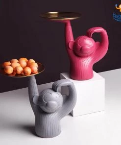 Coral Tree Decorative Monkey Tray