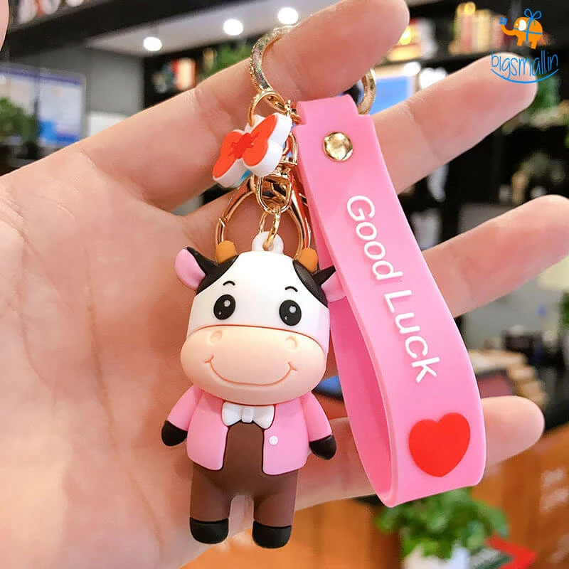 Bigsmall_hmk Mr. & Mrs. Cow Keychain All Of It