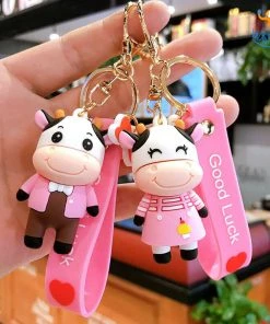 Bigsmall_hmk Mr. & Mrs. Cow Keychain All Of It