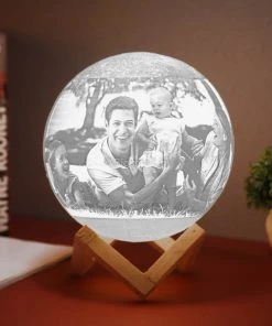 Isagon Father's Day Personalized Moon Lamp - COD Not Available