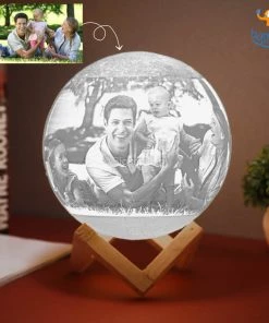Isagon Father's Day Personalized Moon Lamp - COD Not Available