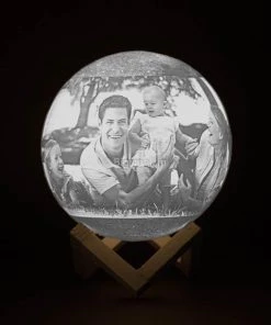 Isagon Father's Day Personalized Moon Lamp - COD Not Available