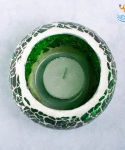 Indian Craft Sale Mosaic Candle Holder - Set Of 2