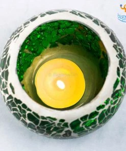 Indian Craft Sale Mosaic Candle Holder - Set Of 2