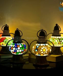 Indian Craft All Of It Mosaic Lantern Lamp (Assorted Design)