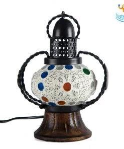 Indian Craft All Of It Mosaic Lantern Lamp (Assorted Design)