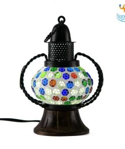 Indian Craft All Of It Mosaic Lantern Lamp (Assorted Design)