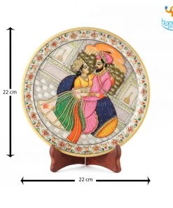 Bigsmall Hand Painted Decorative Plate With Stand All Of It