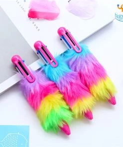 PunitSB Sale Multicolored Fur Pen - Set Of 2