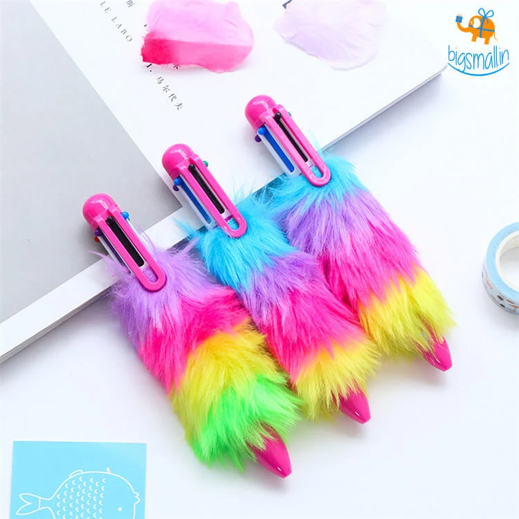 PunitSB Sale Multicolored Fur Pen - Set Of 2