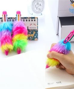 PunitSB Sale Multicolored Fur Pen - Set Of 2