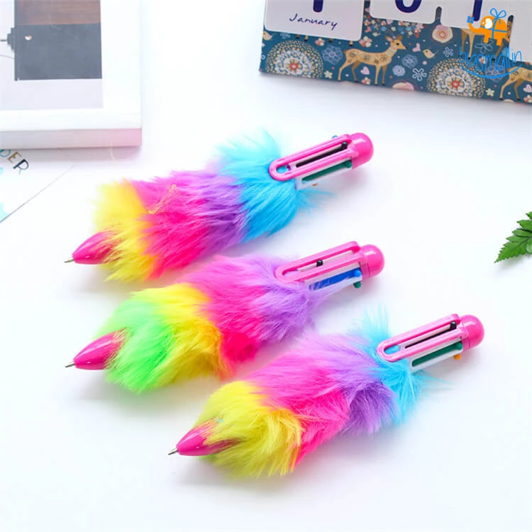 PunitSB Sale Multicolored Fur Pen - Set Of 2
