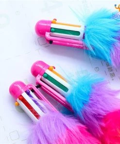 PunitSB Sale Multicolored Fur Pen - Set Of 2
