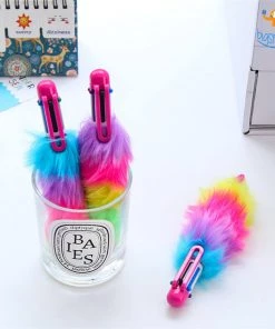 PunitSB Sale Multicolored Fur Pen - Set Of 2