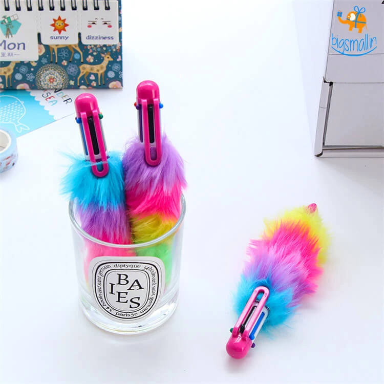 PunitSB Sale Multicolored Fur Pen - Set Of 2